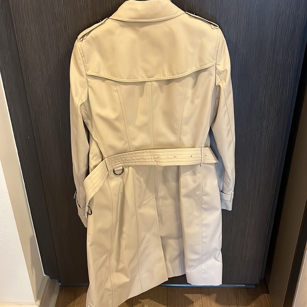 Burberry heritage Chelsea trench long stone US sz 6 - Picture 6 of 16